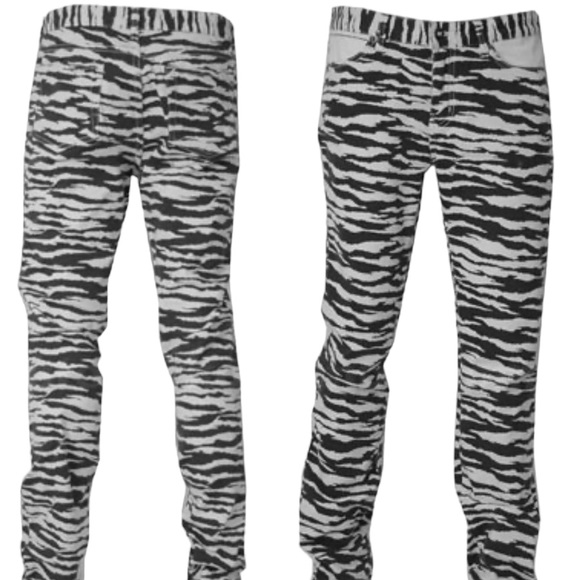 Jim Greco Krew Bang Limited Edition Zebra Denim Size 26 - Picture 2 of 15